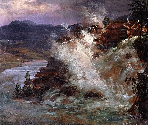 Waterfall in Norway, 1852, Johan Christian Dahl