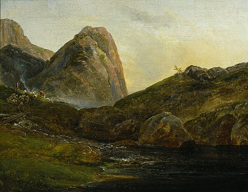 Norwegian landscape, Jordalsnuten, 1821, Johan Christian Dahl