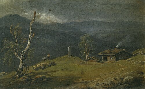 Landscape from Telemark, Norway, 1840, Johan Christian Dahl