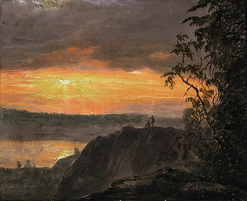 Landscape in Evening Light, 1853, Johan Christian Dahl