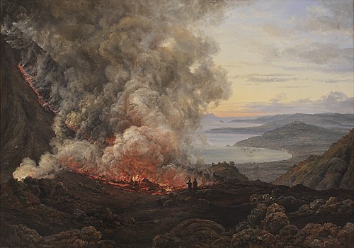 Eruption of the Volcano Vesuvius, 1820, 1821, Johan Christian Dahl
