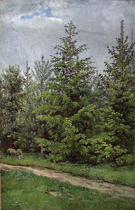 Forest Path near Meissen, 1828, Johan Christian Dahl