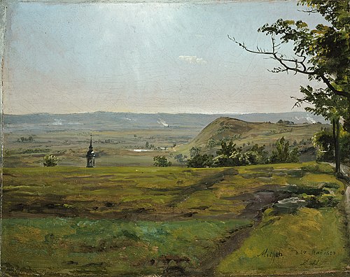 Scene from the Surroundings of Meissen, 1828, Johan Christian Dahl