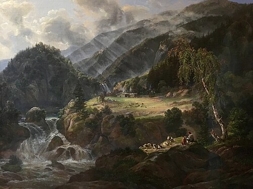 Norwegian mountain valley, 1821, Johan Christian Dahl