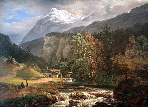 Alpine landscape, 1821, Johan Christian Dahl