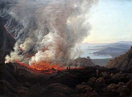 Der Ausbruch des Vesuv im Dezember 1820, 1826, Johan Christian Dahl