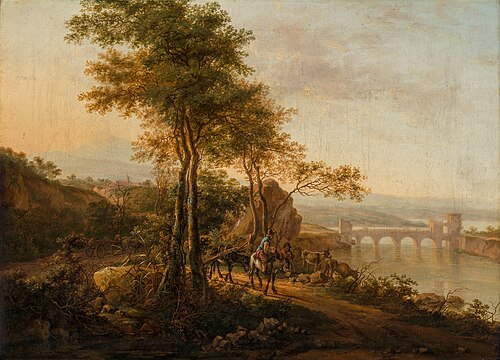 Copy of an Italian Landscape by Jan Both, 1813, Johan Christian Dahl