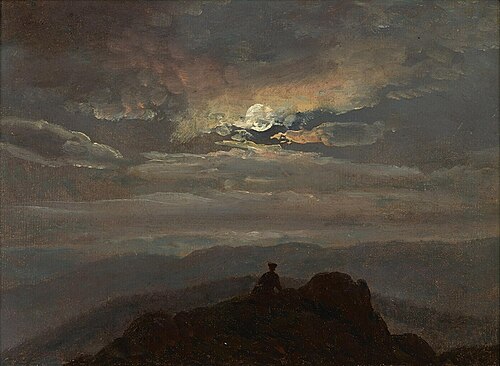 Landscape in Moonlight, 1823, Johan Christian Dahl