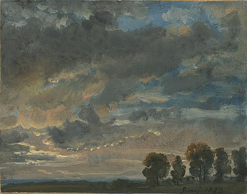 Clouds in the Evening, 1823, Johan Christian Dahl