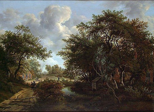 Copy of Landscape by M. Hobbema, 1812, Johan Christian Dahl