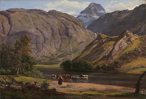 Isdalen at Svartediket near Bergen, 1842, Johan Christian Dahl