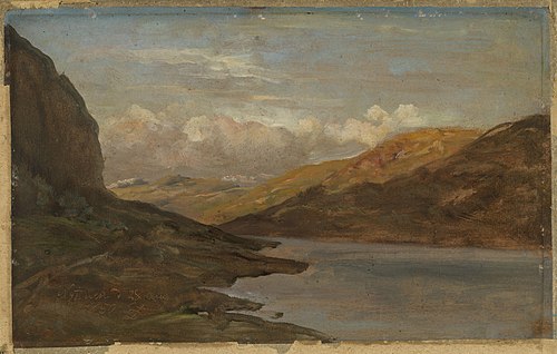 Landscape at Nystuen in Filefjell, 1850, Johan Christian Dahl