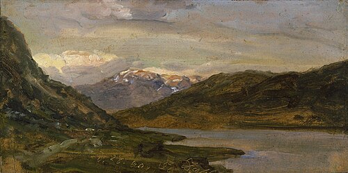 Landscape at Nystuen on Filefjell, 1850, Johan Christian Dahl