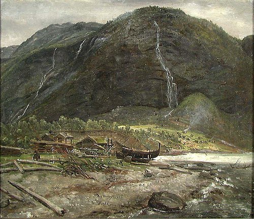 View at Skjolden in Sogn, 1826, Johan Christian Dahl