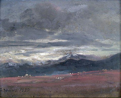 Landscape with Snow-Capped Mountains, 1820, Johan Christian Dahl