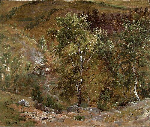 Chalk Pit near Maxen, 1838, Johan Christian Dahl