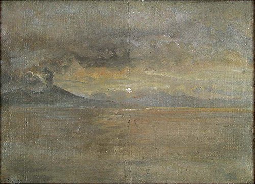 The Bay of Naples with Vesuvius, 1820, Johan Christian Dahl