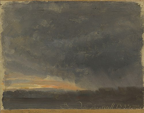 Storm Clouds with Rain, 1833, Johan Christian Dahl