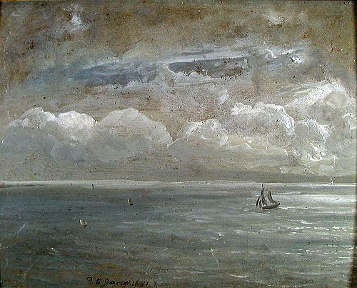 View over the Bay of Naples, 1821, Johan Christian Dahl