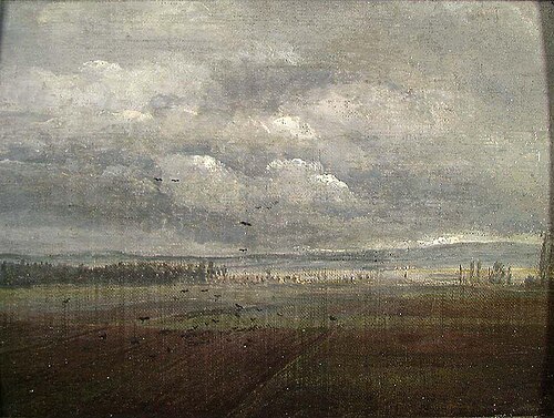 Clouds over ploughed Land, 1820, Johan Christian Dahl