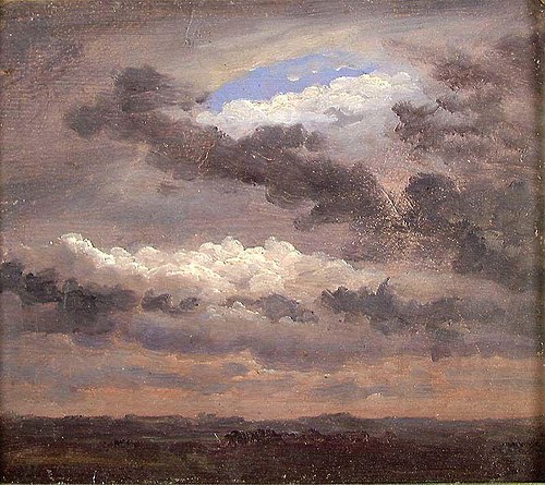 Clouds over a flat Landscape, 1837, Johan Christian Dahl