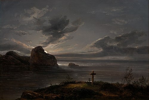 The Grave by the Sea, 1820, Johan Christian Dahl