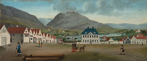 View of Engen in Bergen, 1806, Johan Christian Dahl