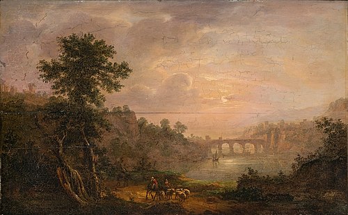 Southern Landscape with a Stone Bridge, 1814, Johan Christian Dahl