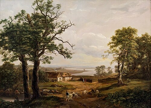 View at Kallehauge, near Vordingborg, 1816, Johan Christian Dahl