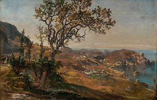 Scene from Ischia, 1820, Johan Christian Dahl