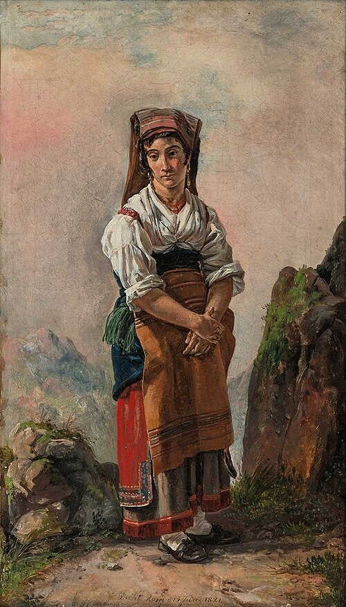 Italian Peasant Woman, 1821, Johan Christian Dahl