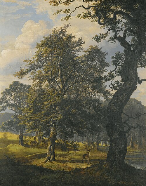 Dyrehaven near Copenhagen, 1853, Johan Christian Dahl
