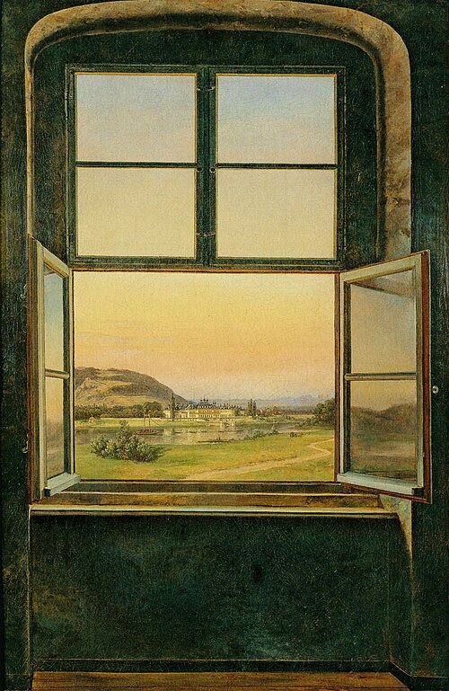 View of Pillnitz Castle, 1823, Johan Christian Dahl