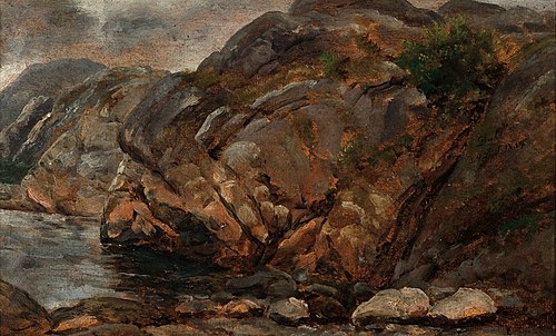Rocky Coast near Bergen, 1834, Johan Christian Dahl