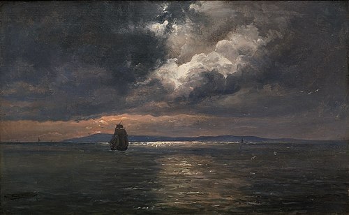 Fiord at Sunset, 1850, Johan Christian Dahl