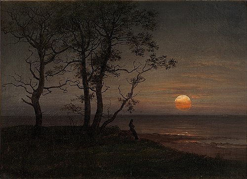Man Meditating by the Sea, 1820, Johan Christian Dahl