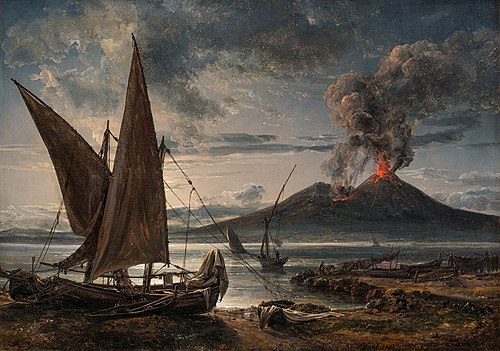 Boats on the Beach near Naples, 1821, Johan Christian Dahl