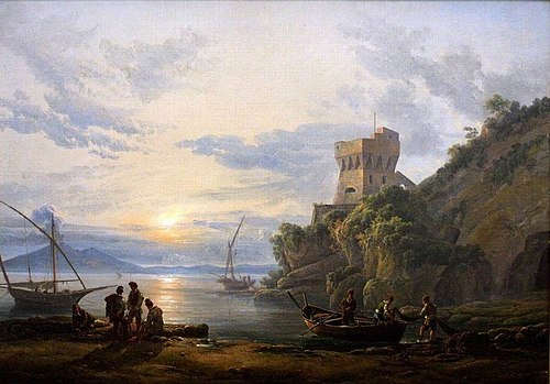 Coast near Castellammare in Morning Mist, 1822, Johan Christian Dahl