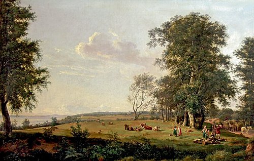 View towards Fredensborg Palace, 1817, Johan Christian Dahl