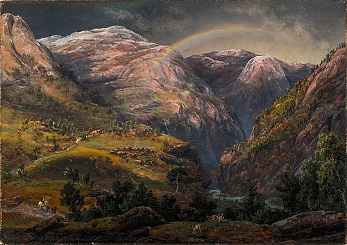 View from Stalheim over Nærødalen, 1836, Johan Christian Dahl