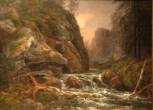 River in the Plauenscher Grund, 1820, Johan Christian Dahl