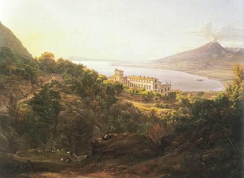 View over Quisisana and the Bay of Naples, 1825, Johan Christian Dahl