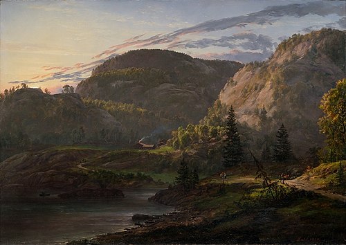 The Road between Vassbotten and Kokkesvold, 1850, Johan Christian Dahl