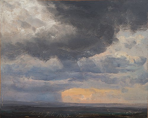Cloud study, 1847, Johan Christian Dahl