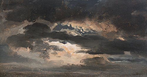 Cloud study, , Johan Christian Dahl