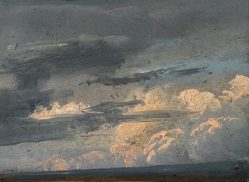 Cloud study, , Johan Christian Dahl