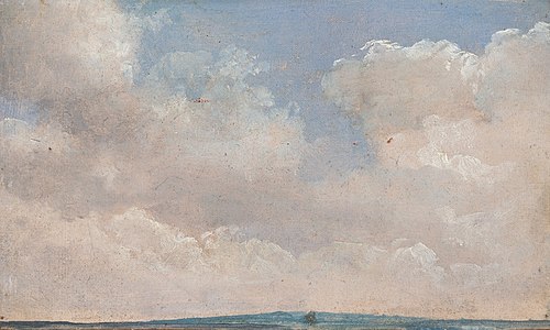 Cloud study, , Johan Christian Dahl