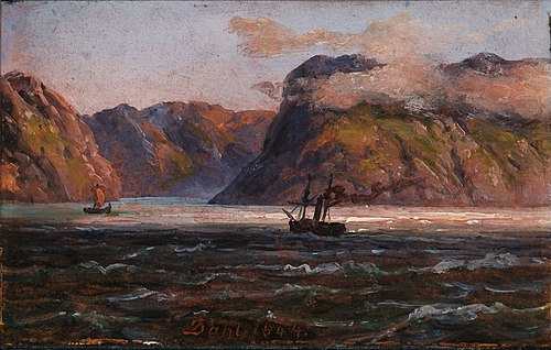 View of the Sognefiord, 1844, Johan Christian Dahl