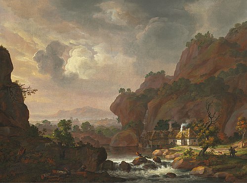 Nordic Landscape with a Thatched Cottage, 1814, Johan Christian Dahl