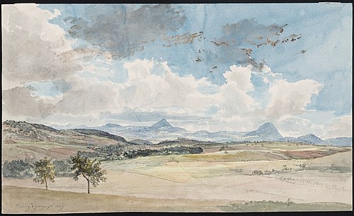 From Teplitz, 1819, Johan Christian Dahl